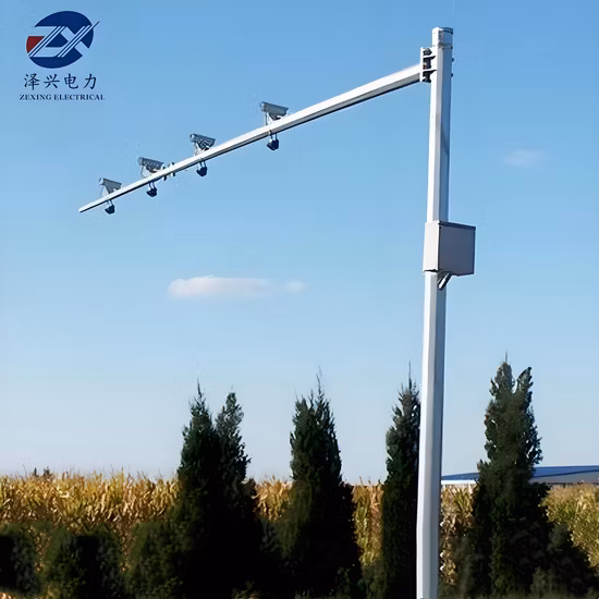 Galvanized Traffic and Telescopic CCTV Camera Mast Steel Pole for Monitoring