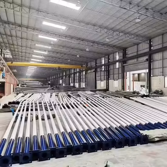 Factory Used Stainless Steel Outdoor LED Galvanized Double Arm Single Arm 8 M Eter Height Street Garden Square 3m to 12m Anti Corrosion Street Light Pole